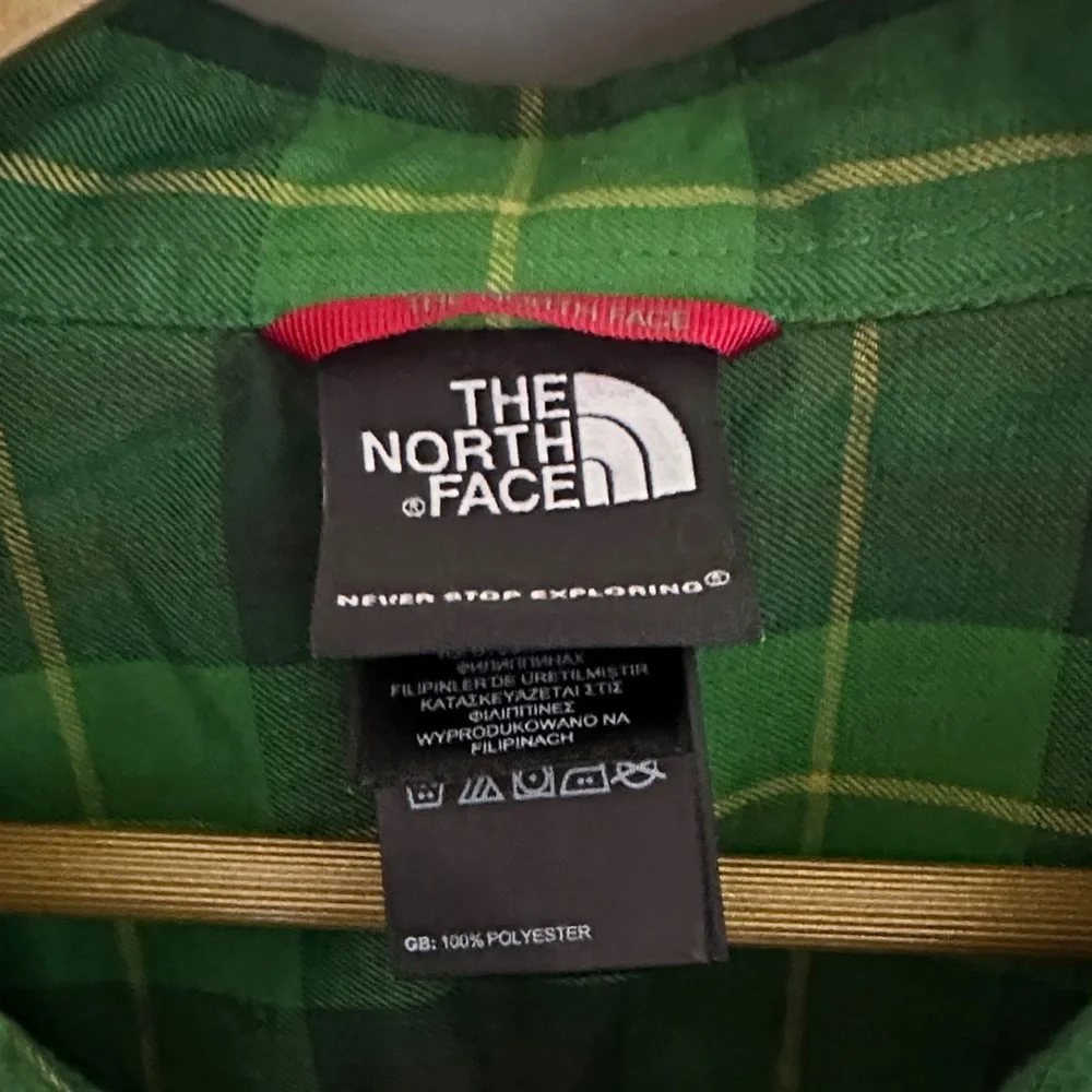 The North Face Green Plaid Snap Up Shirt